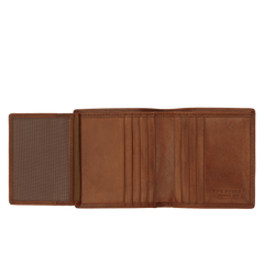 The Bridge Porta Carte Di Credito Marrone/oro IN PELLE 01202701
