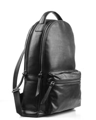 Lingua d'oca zaino in pelle liscia nero 183582.03