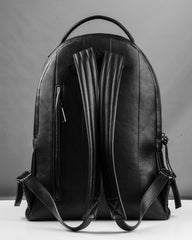 Lingua d'oca zaino in pelle liscia nero 183582.03