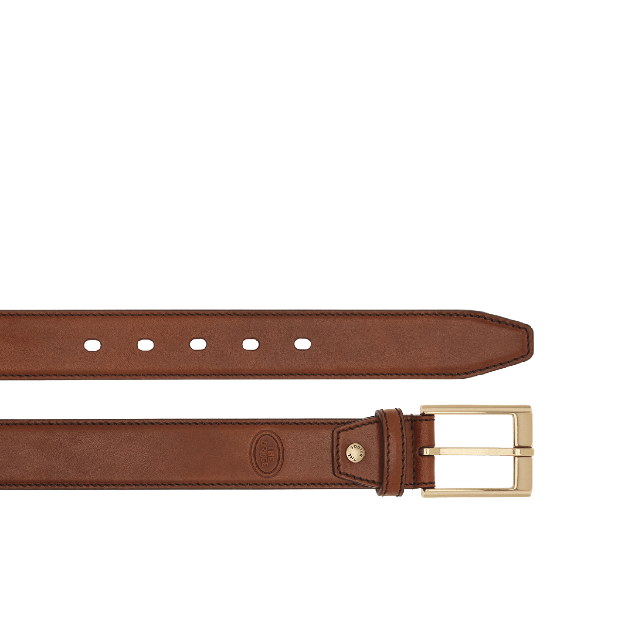 The Bridge, men's belt marrone/oromarrone/oro 03372001.14-110