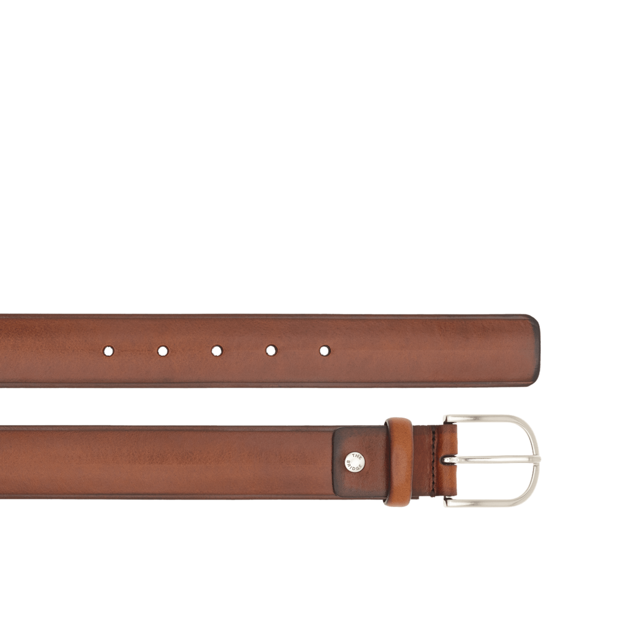 The Bridge, men's belt marrone/palladiomarrone/palladio 0338501R.69-110