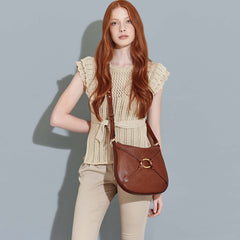 Borsa a tracolla The Bridge Marrone/Oro 041532BX.14