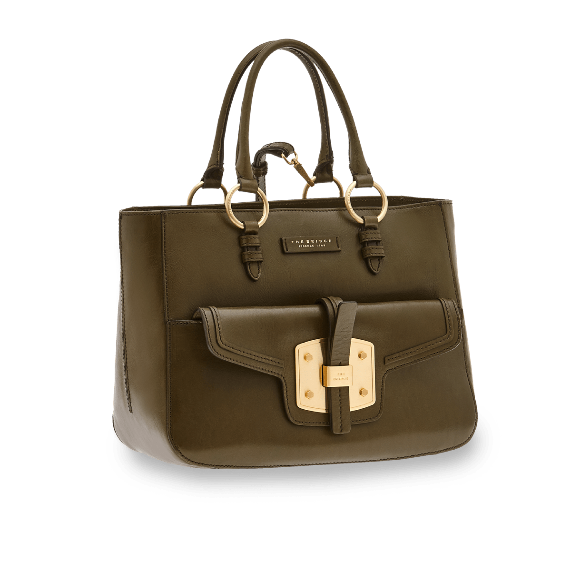 The Bridge Borsa Doppia Funzione Verde Foresta/oro 04184901.8W