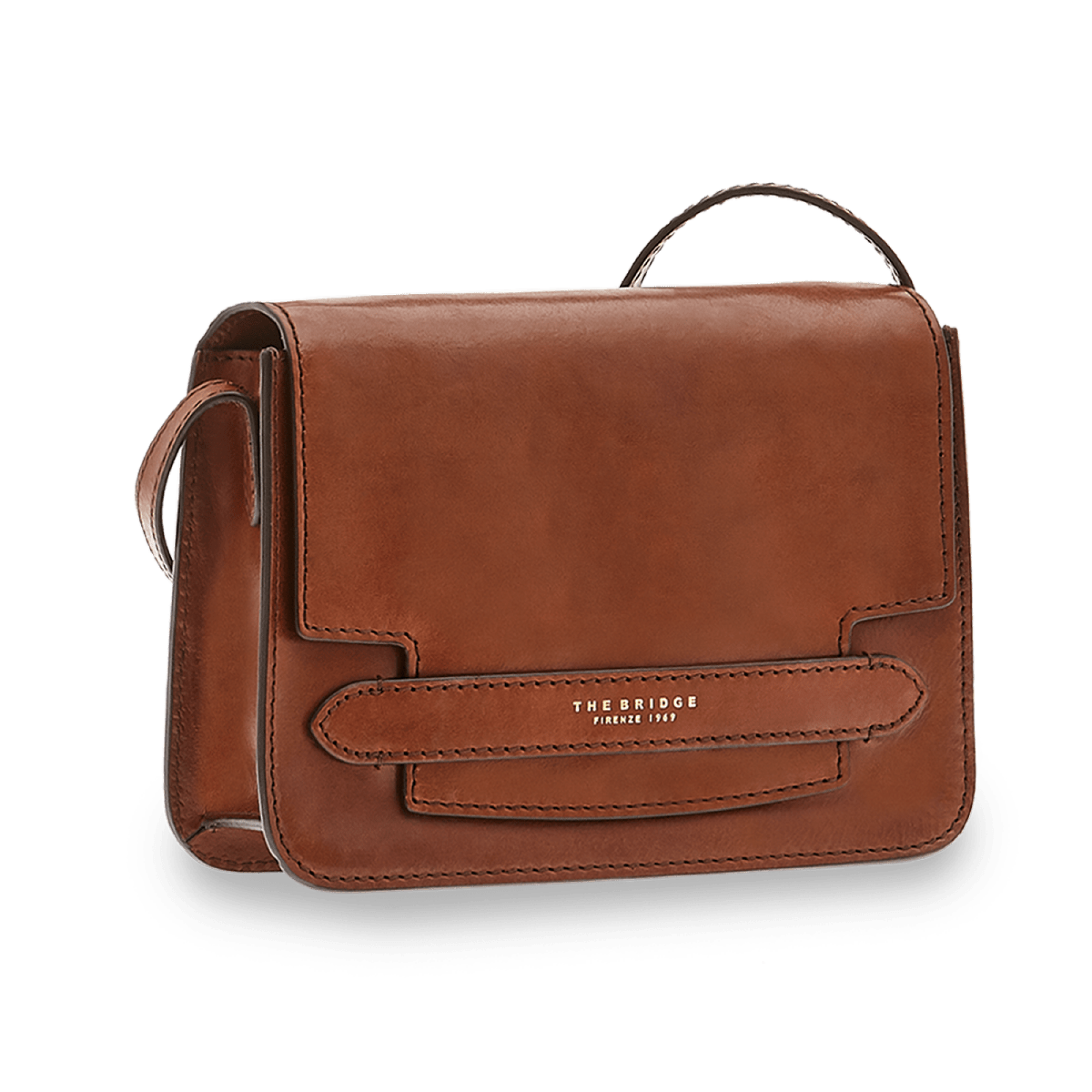 The Bridge Shoulder Bag Marrone/oro 04193001.14