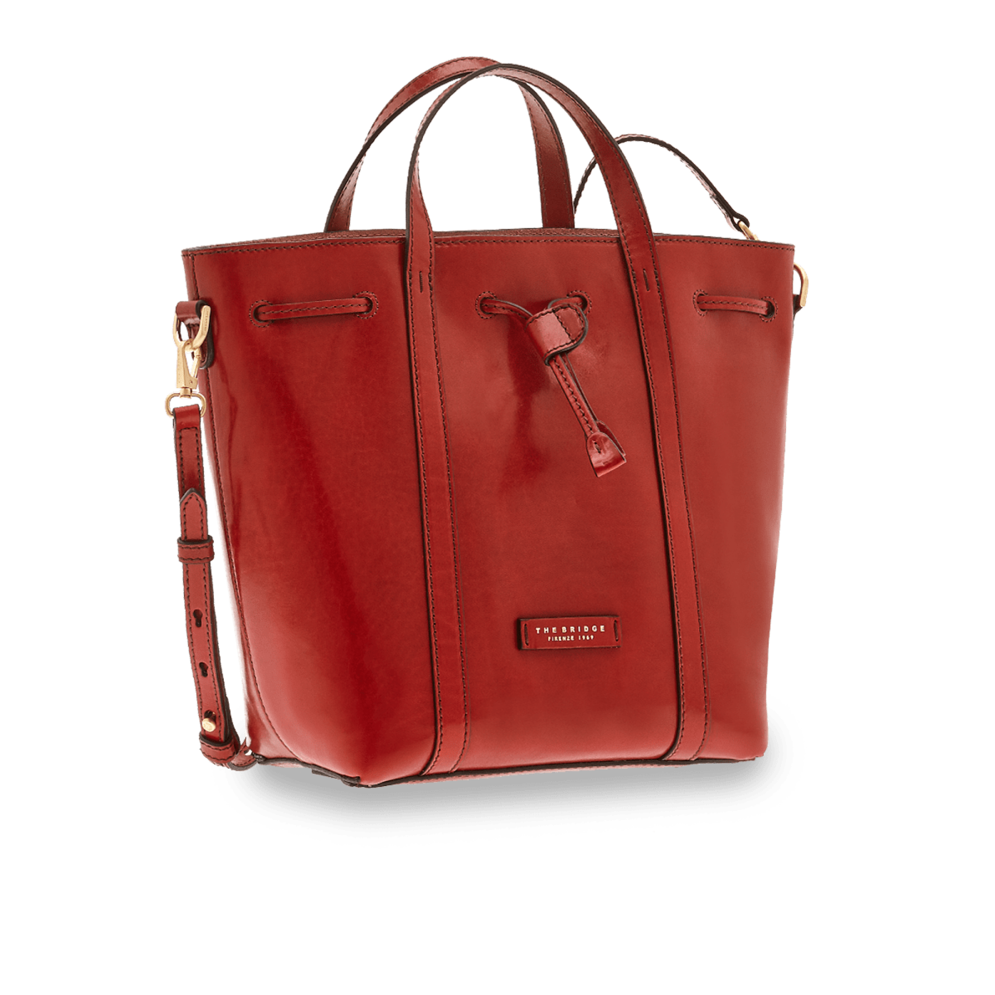 The Bridge Bucket Bag Rosso Ribes/oro 04200001.2E