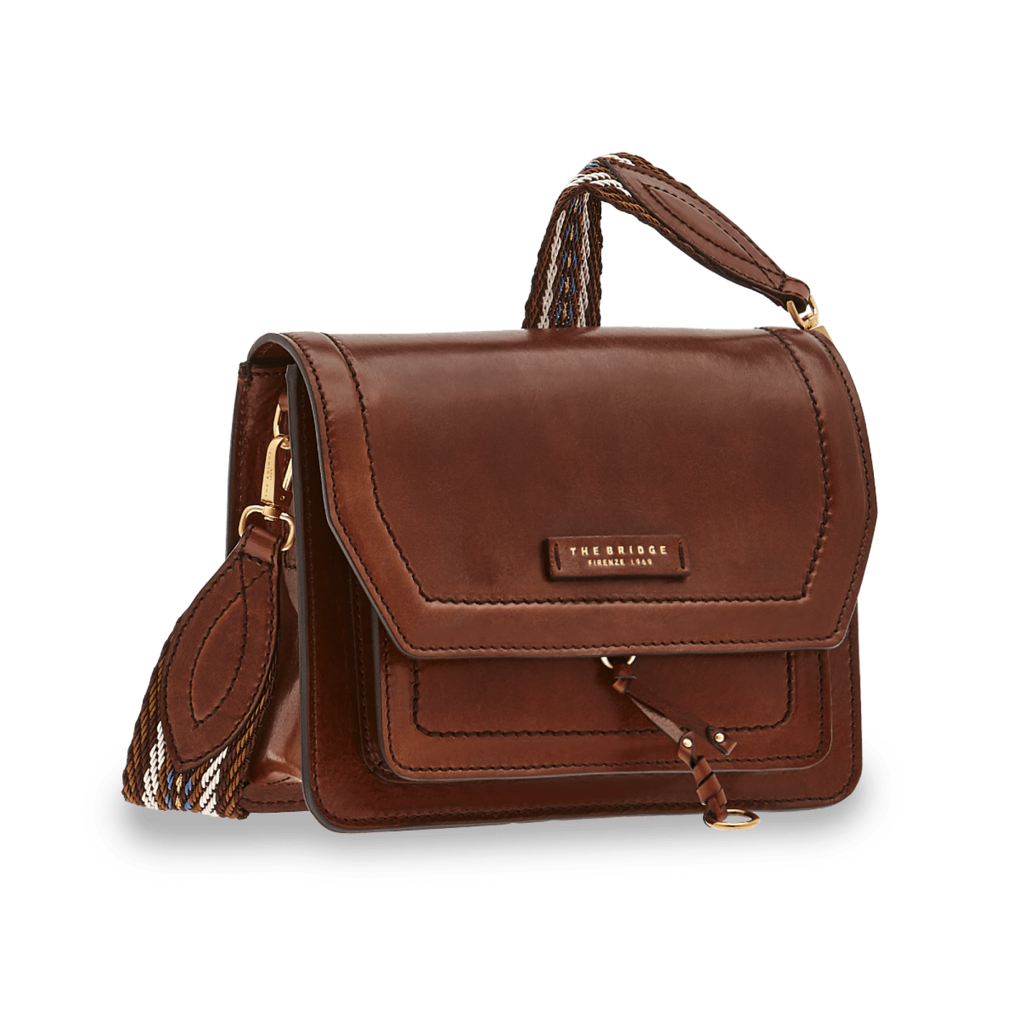 The Bridge Borsa A Tracolla Marrone/oro 04292901.14