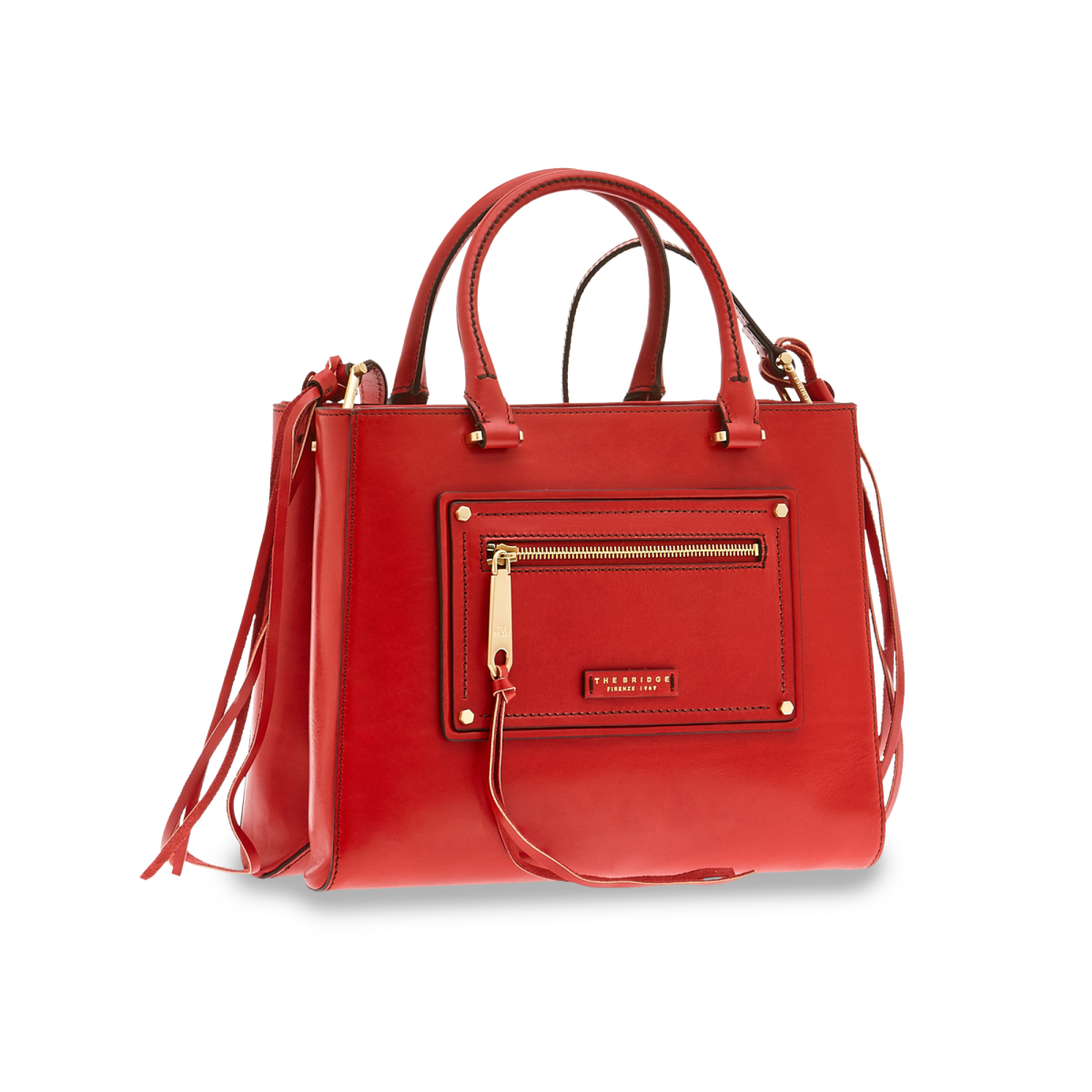 The Bridge Borsa Doppia Funzione Rosso Ciliegia/oro 04325901.9I