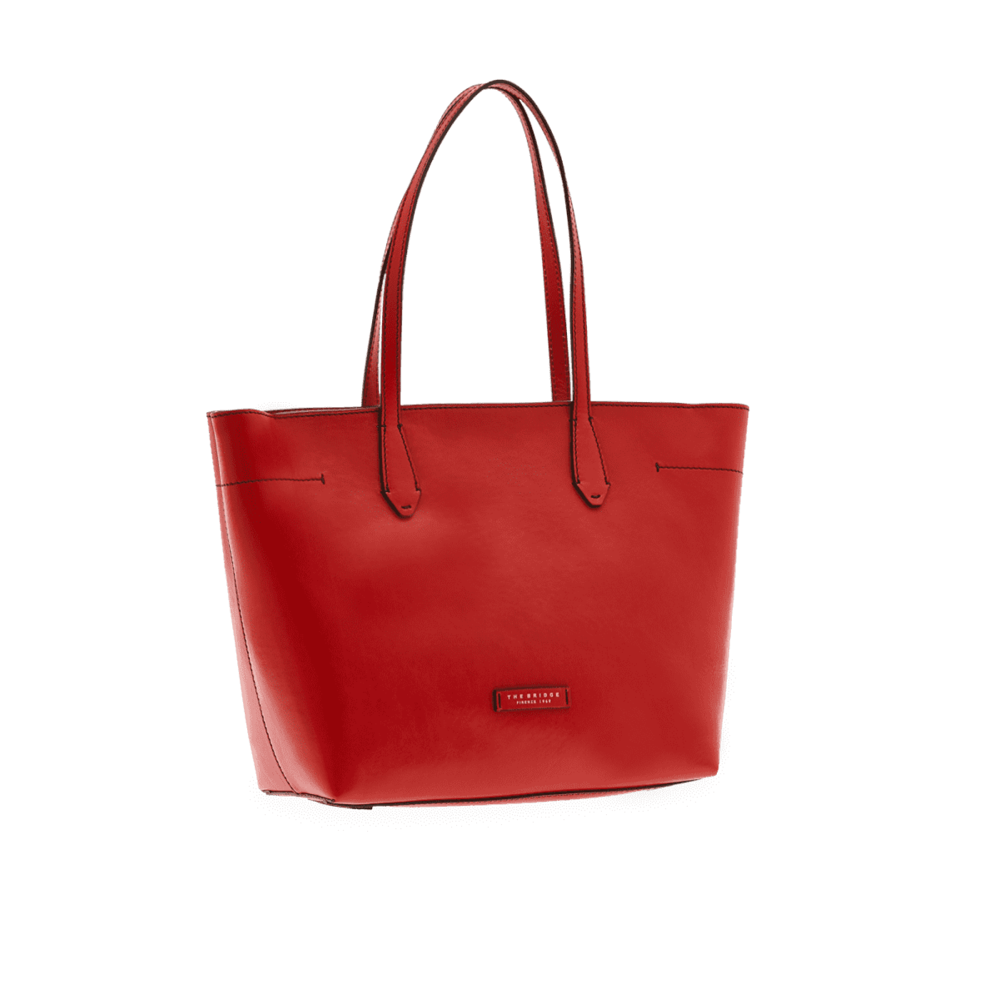 The Bridge, shopper rosso ciliegia/oro 04362001.9I