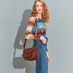 The Bridge Shoulder Bag Marrone/oro 0437294N