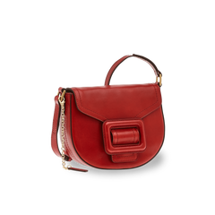 The Bridge Shoulder Bag Rosso Ciliegia/oro 0437294N