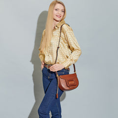 The Bridge Shoulder Bag Rosso Ciliegia/oro 0437294N