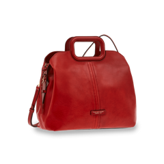 The Bridge Two-Handle Bag Rosso Ciliegia/oro 0437594N