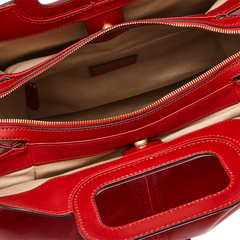 The Bridge Two-Handle Bag Rosso Ciliegia/oro 0437594N