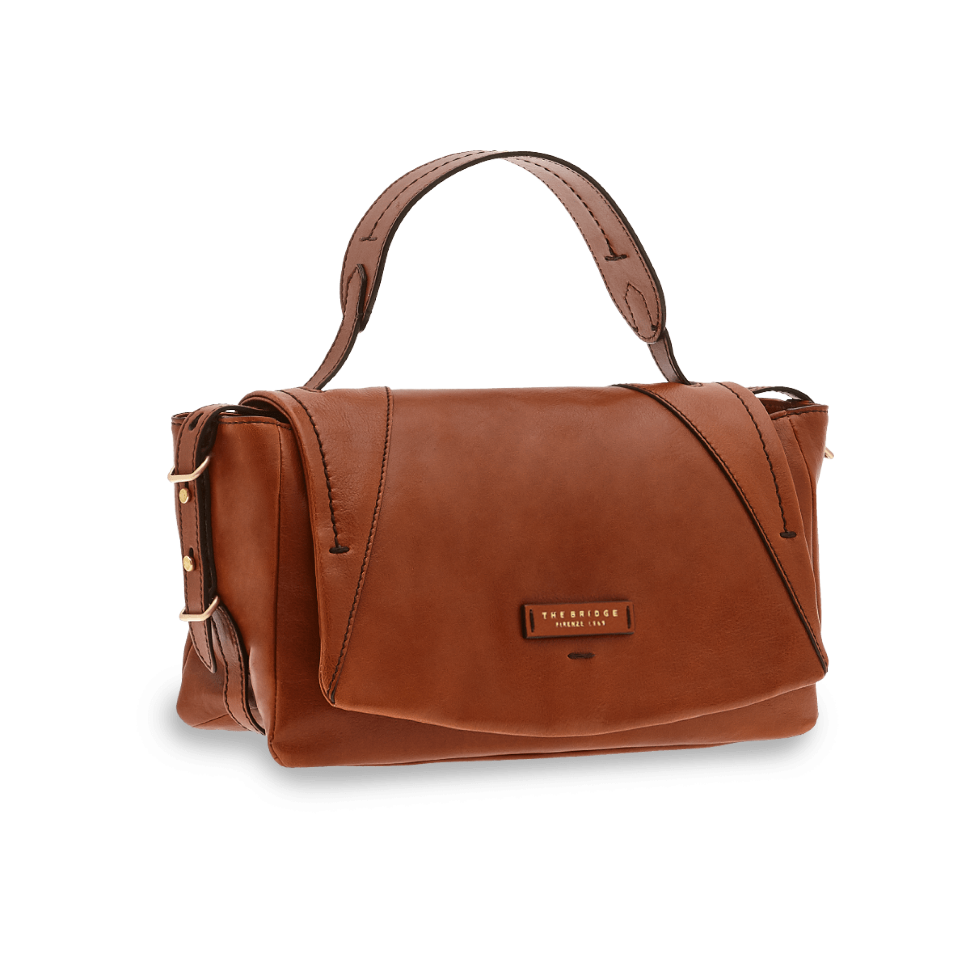 The Bridge, satchel bag cognac/oro 0439204N.15