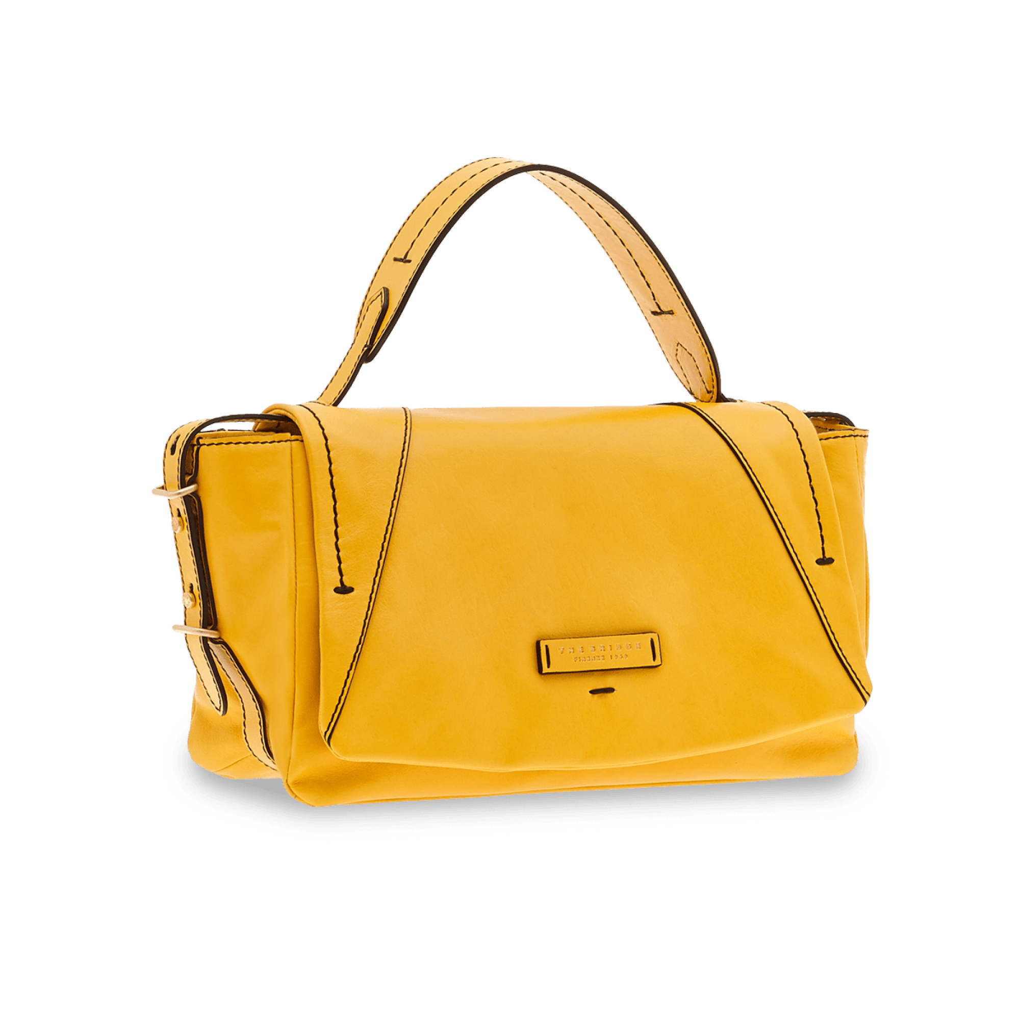 The Bridge, satchel bag limone/ oro 0439204N.S2