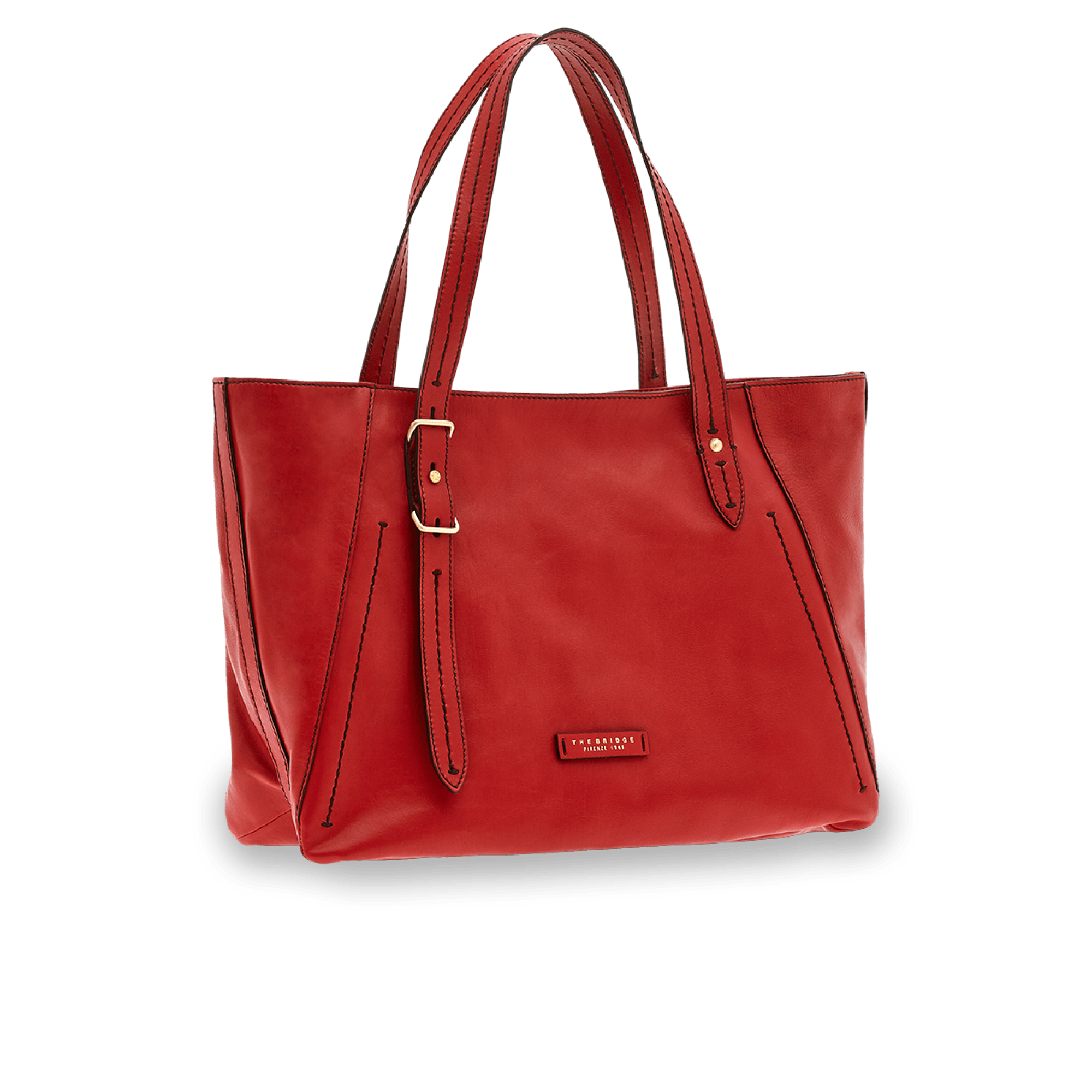 The Bridge, shopper rosso ciliegia/oro 0439404N.9I