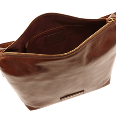 The Bridge Sacca Marrone/oro in pelle 04462601