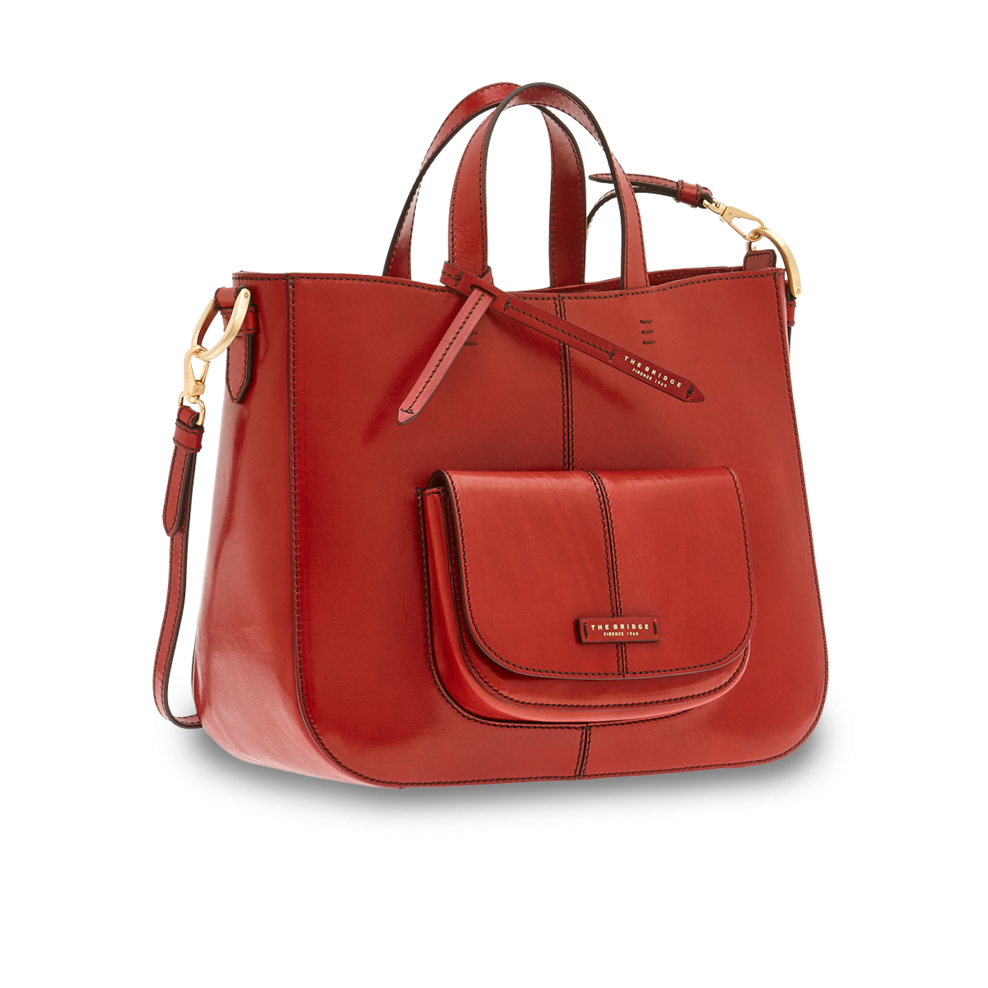 The Bridge Borsa Doppia Funzione Rosso Ribes/oro 04464901.2E borsa the bridge