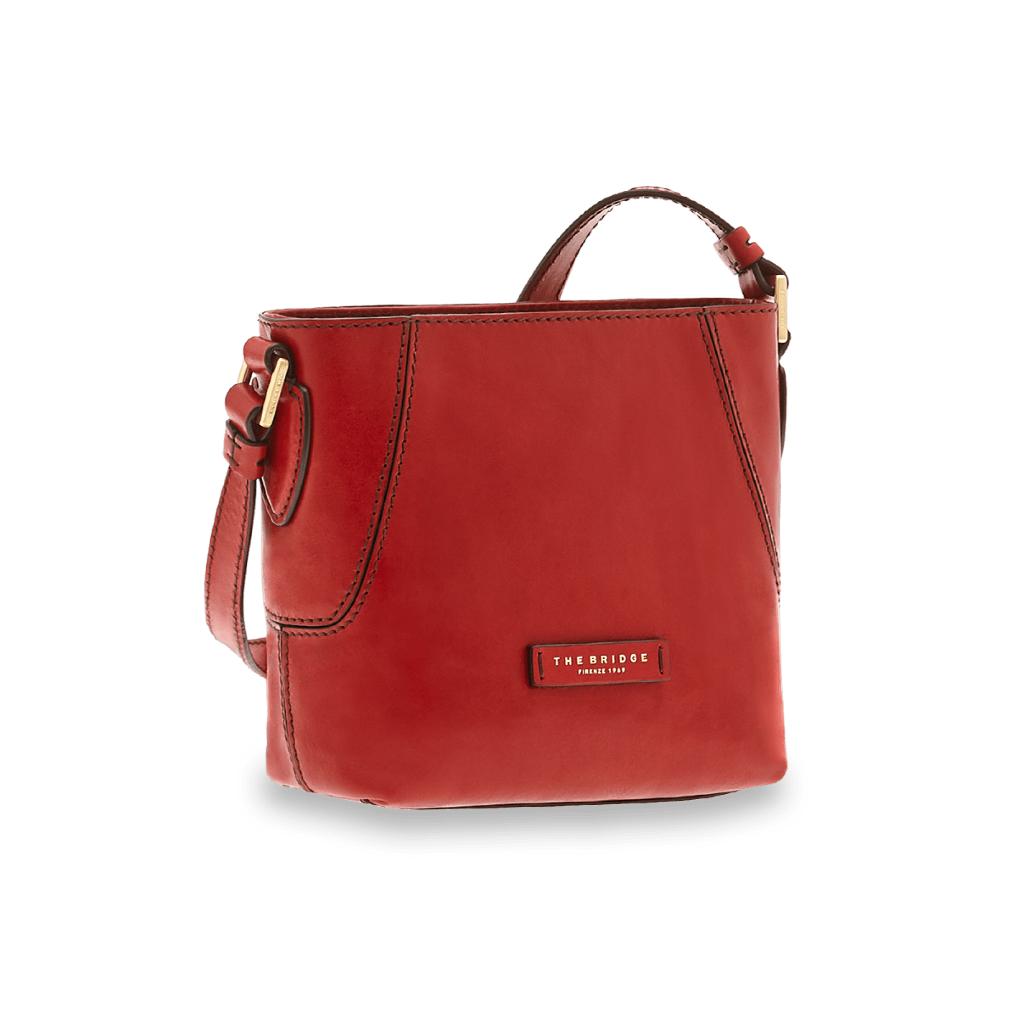The Bridge Bucket Bag Rosso Ribes/oro 04470001.2E
