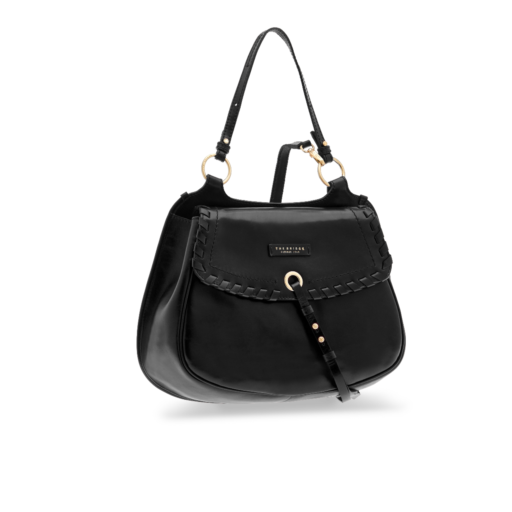 The Bridge Borsa Doppia Funzione Nero/oro 0459394N.30