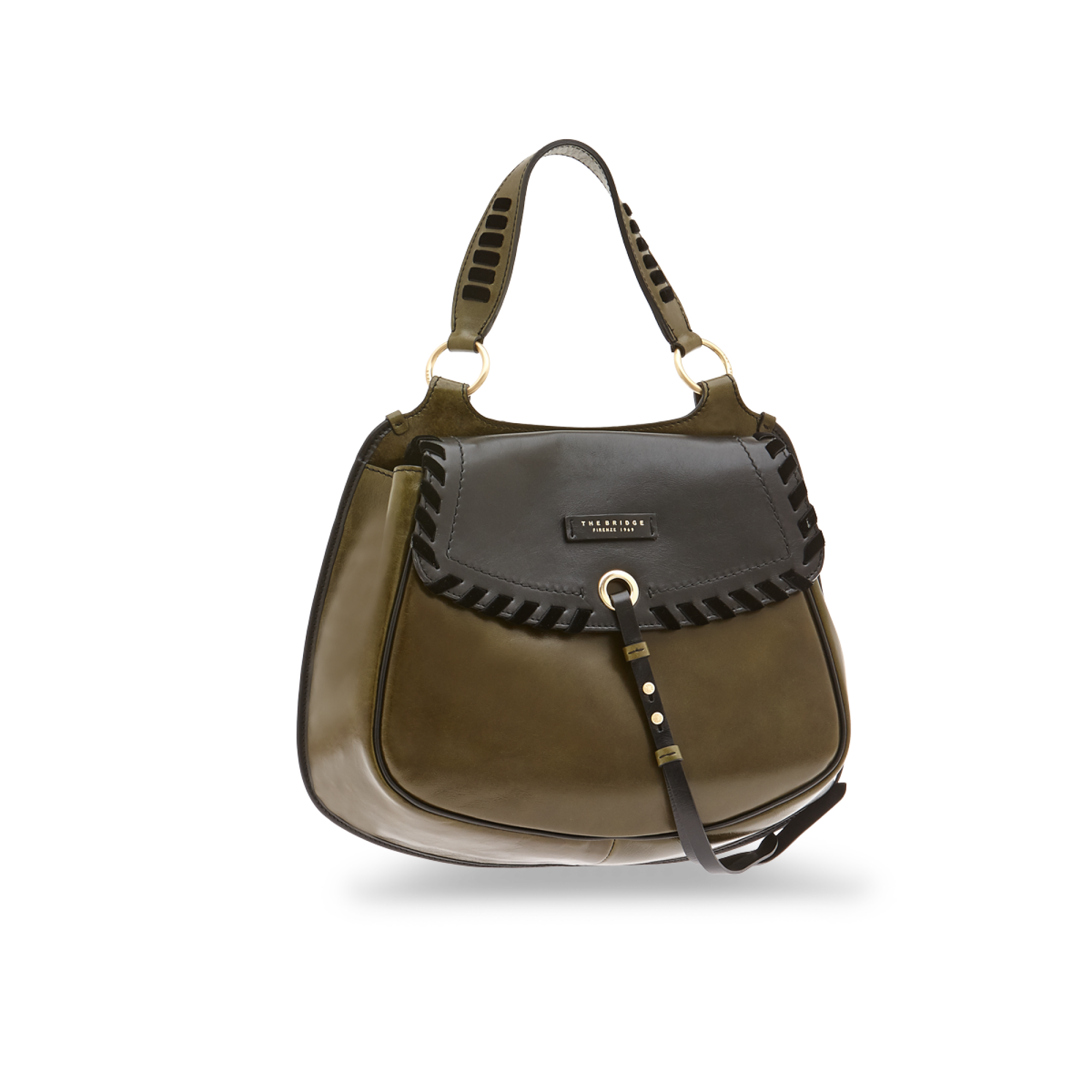 The Bridge Borsa Doppia Funzione Verde/nero/oro 0469398E.0T