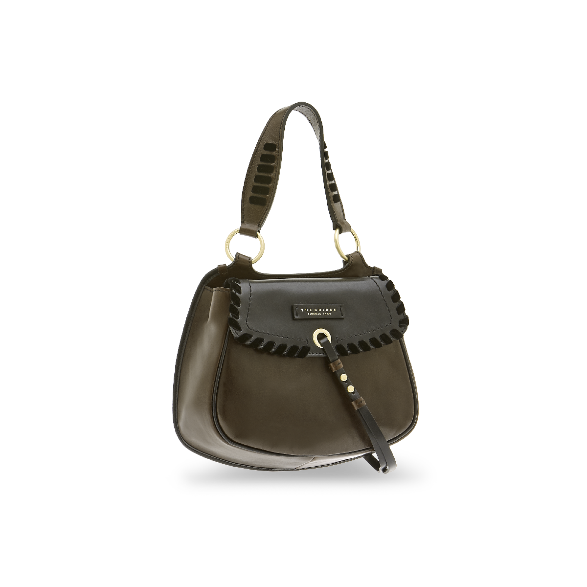 The Bridge Borsa Doppia Funzione Verde/nero/oro 0469598E.0T