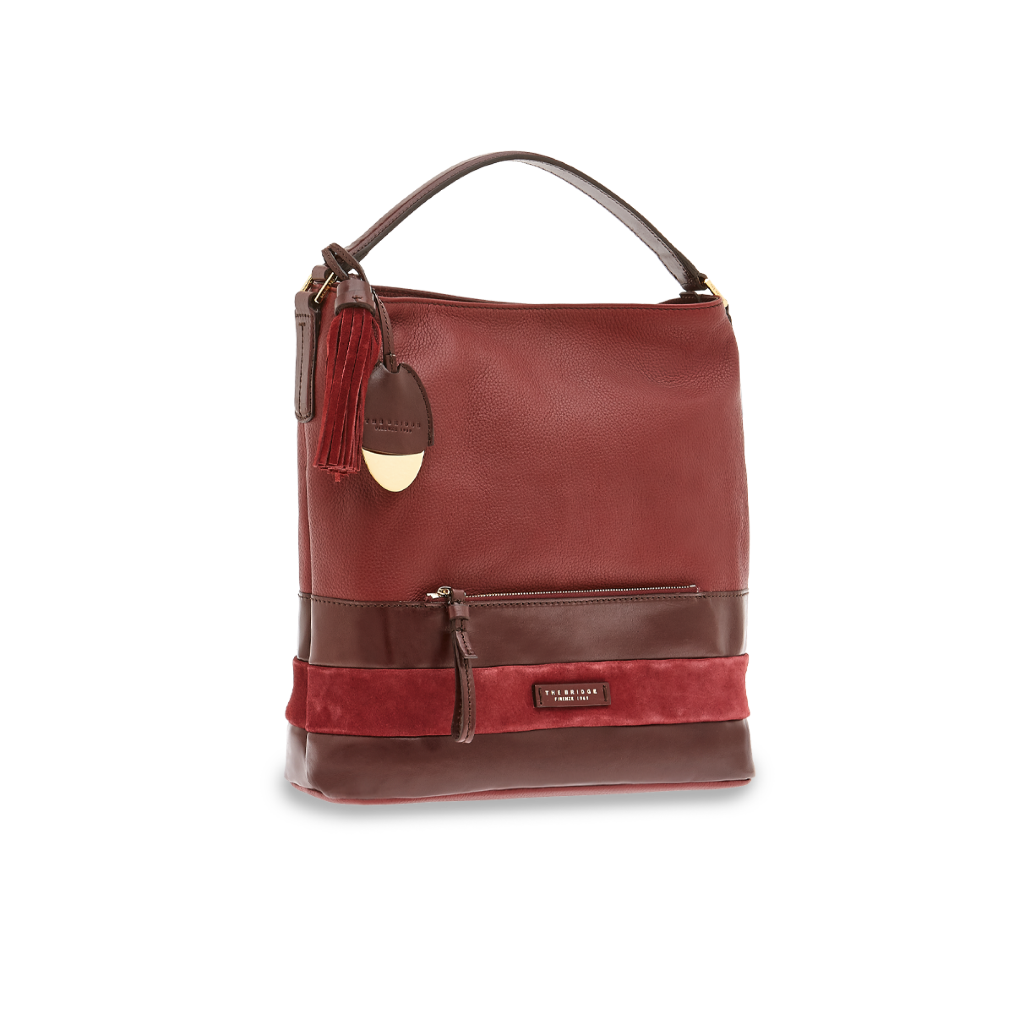 The Bridge Sacca Rosso Rubino/oro 0476098Y.8K borsa the bridge