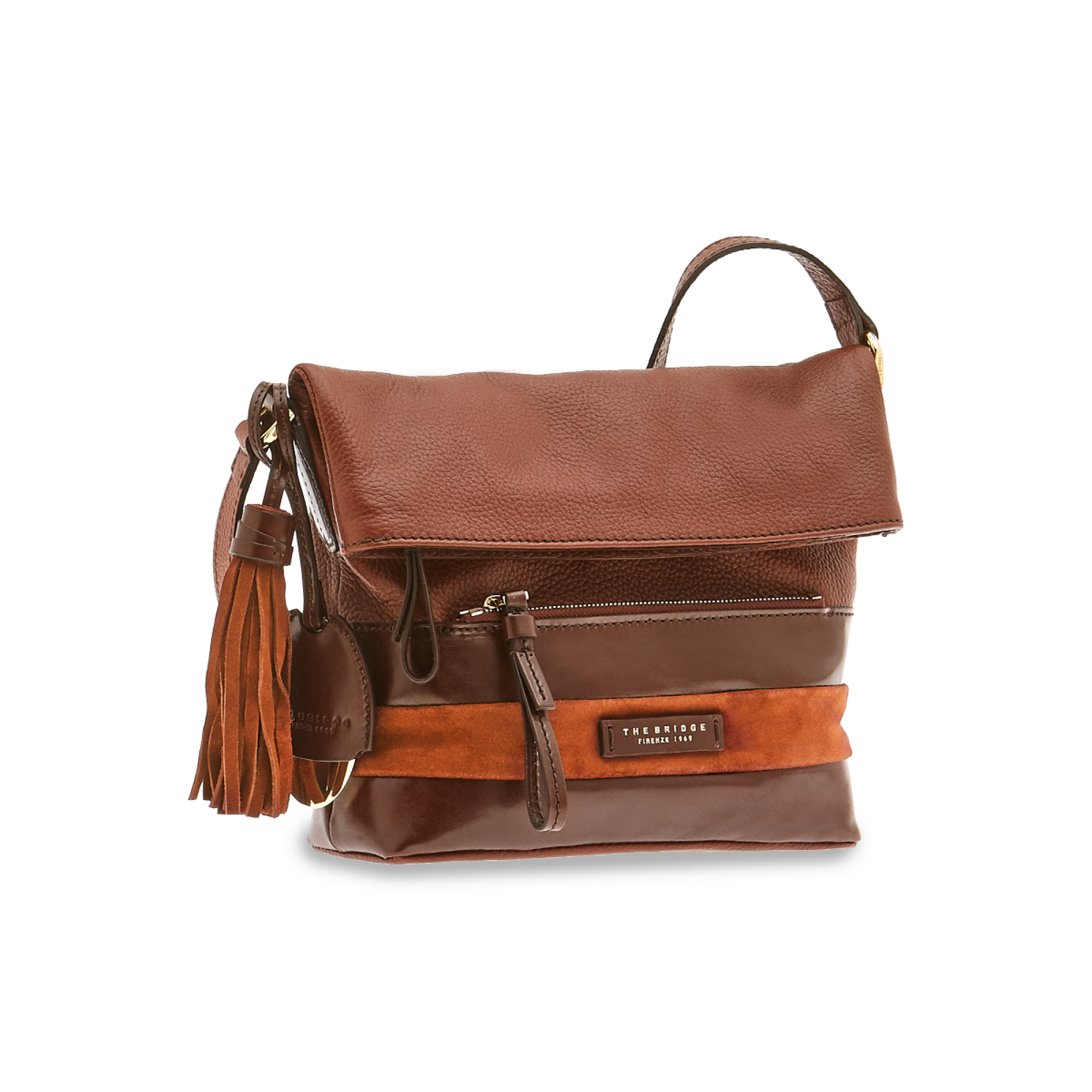 The Bridge Borsa A Tracolla Marrone/rhum/oro 0476298Y.E8