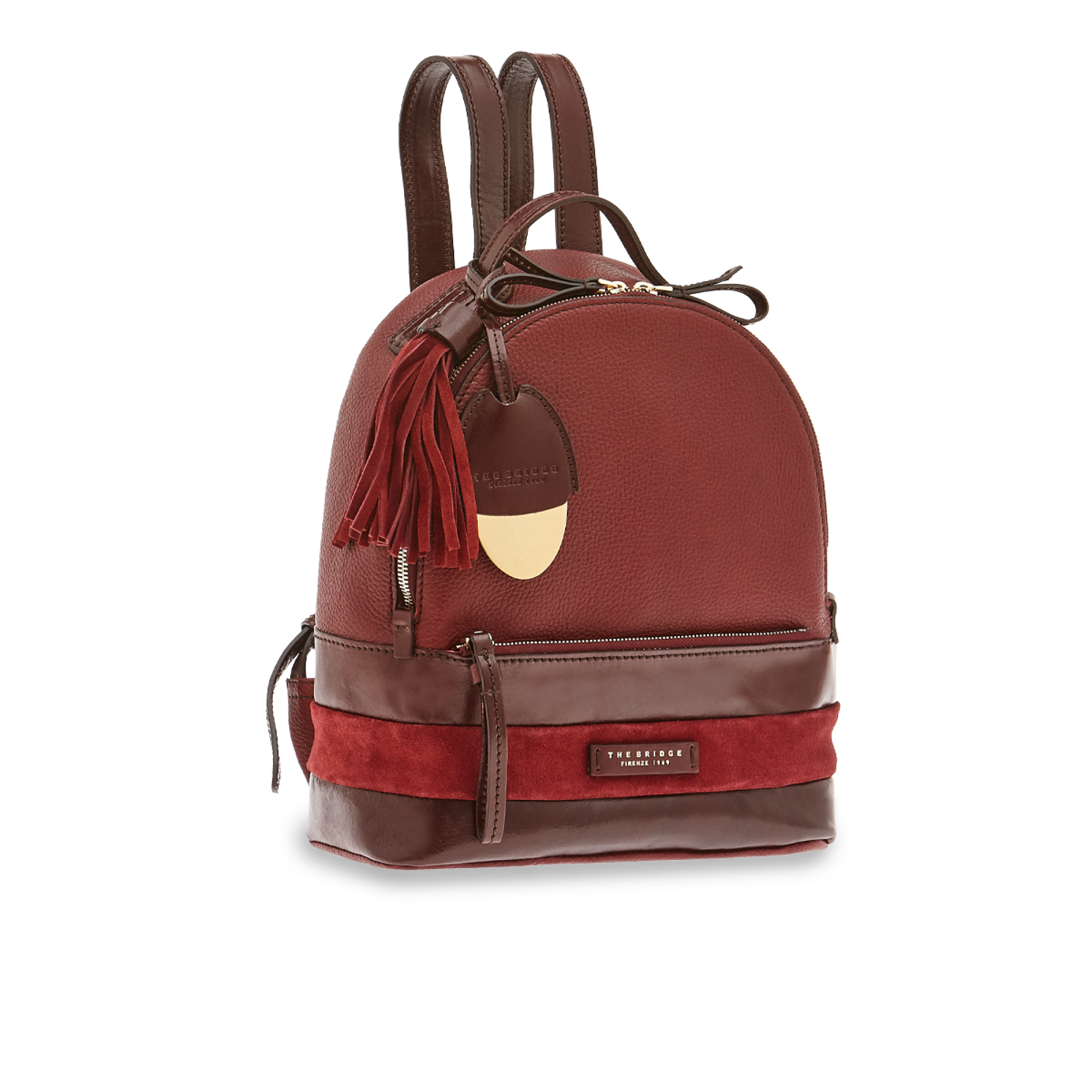 The Bridge Zaino Rosso Rubino/oro 0476398Y.8K zaino the bridge