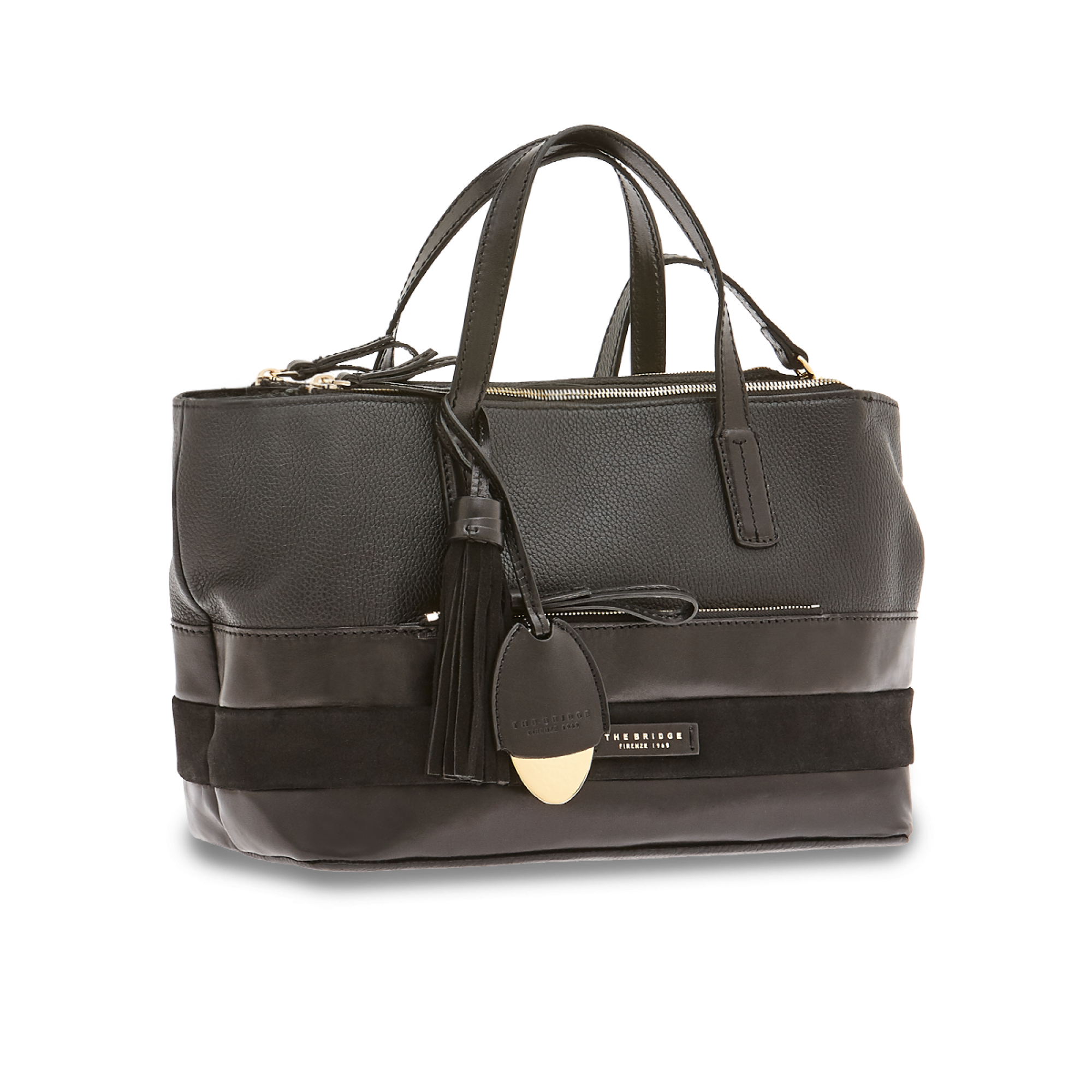 The Bridge Borsa Doppia Funzione Nero/oro 0476498Y.30