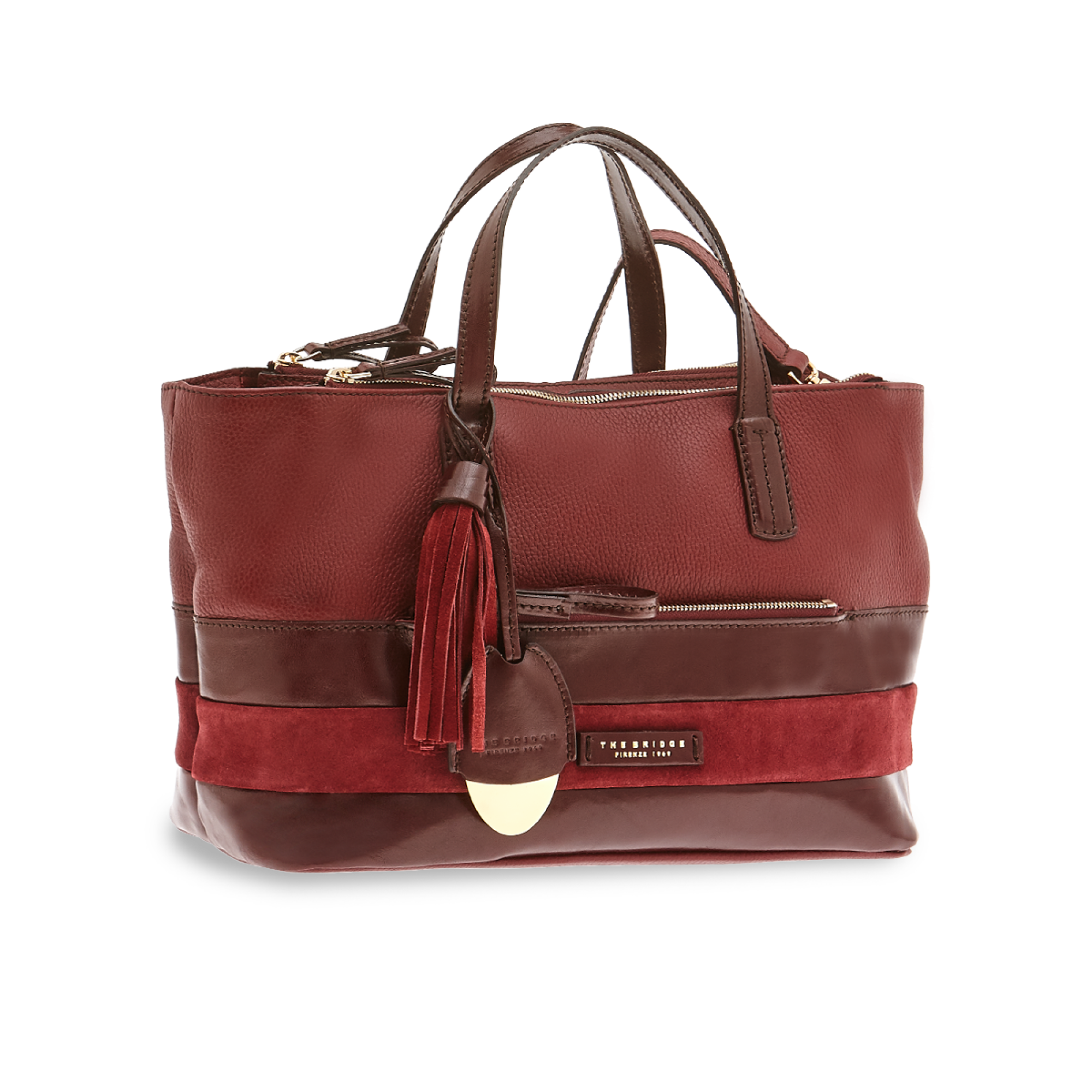 The Bridge Borsa Doppia Funzione Rosso Rubino/oro 0476498Y.8K