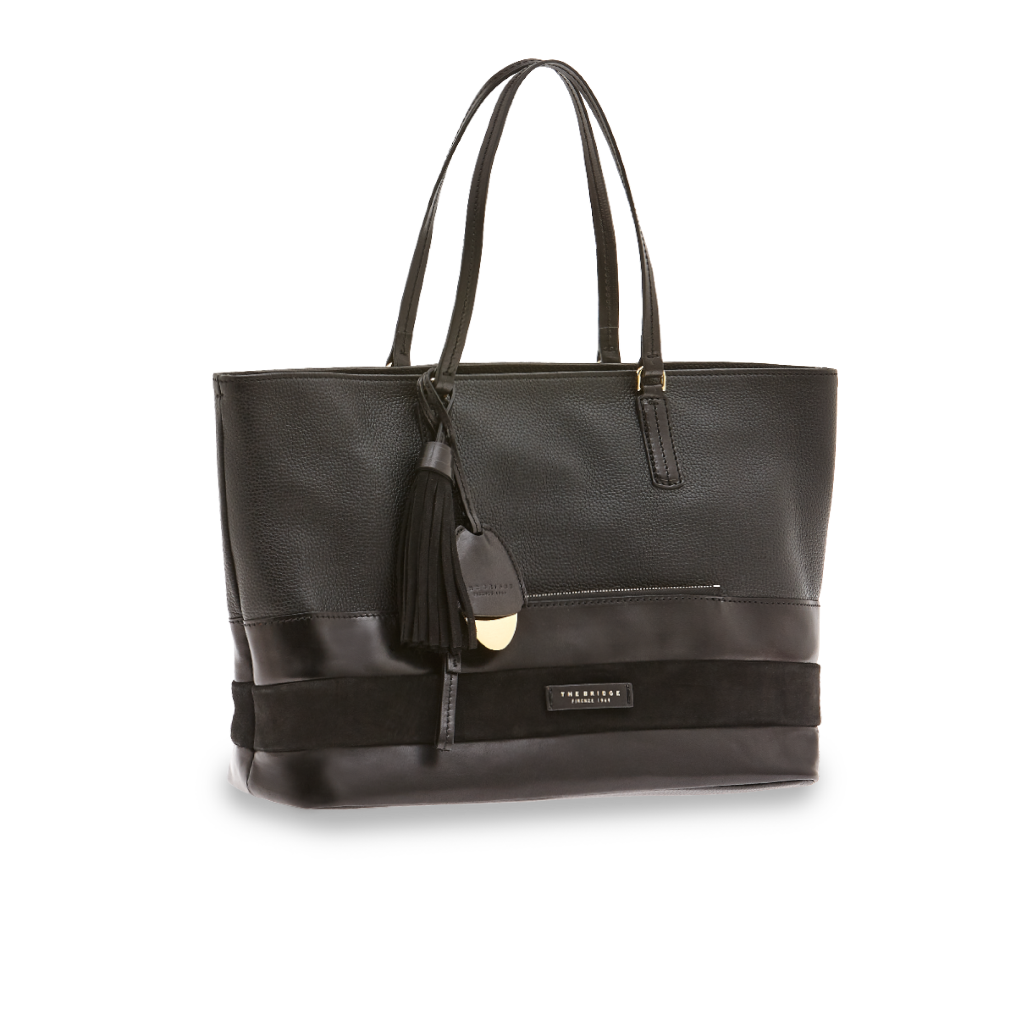The Bridge Shopper Nero/oro 0476698Y.30 borsa the bridge