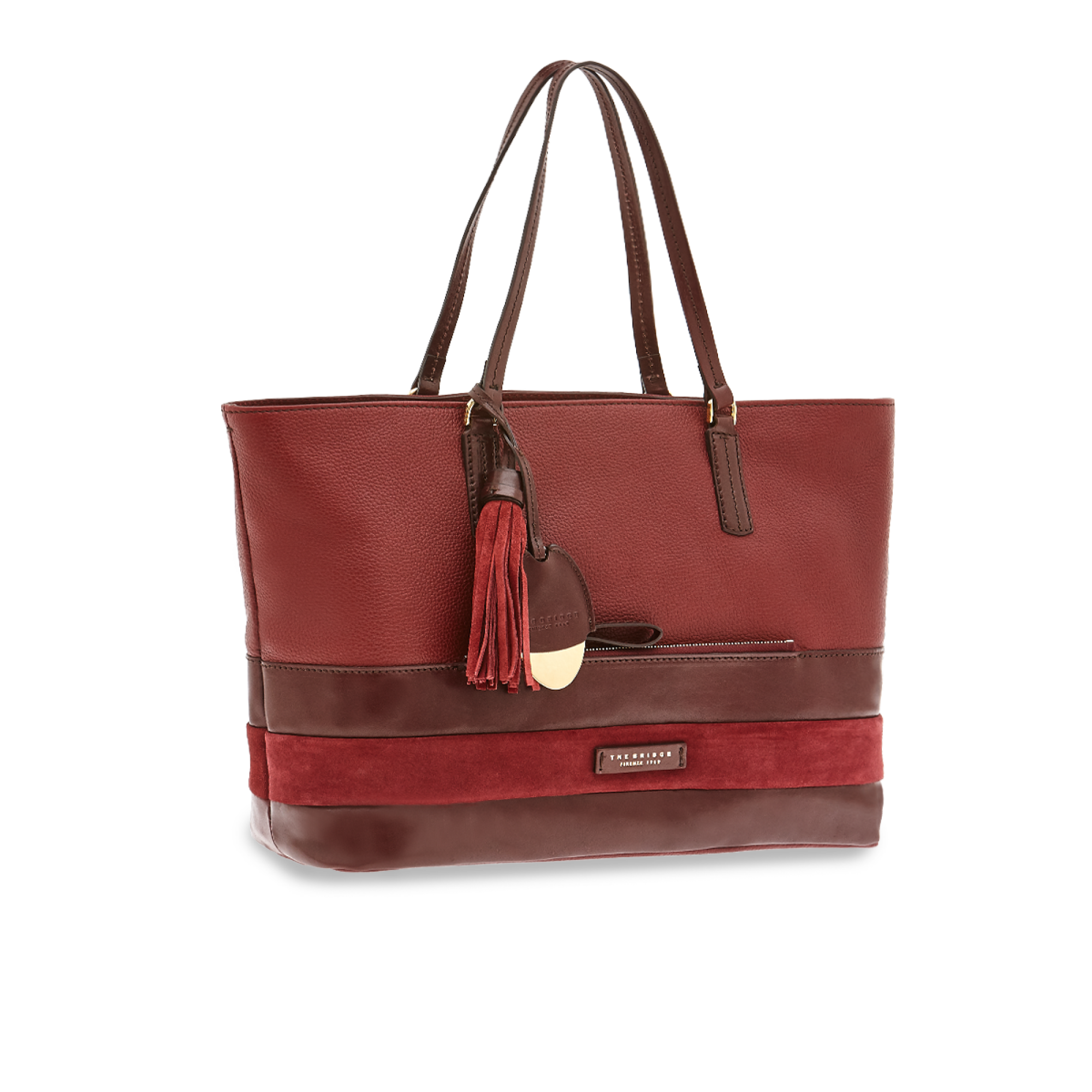 The Bridge Shopper Rosso Rubino/oro 0476698Y.8K borsa the bridge