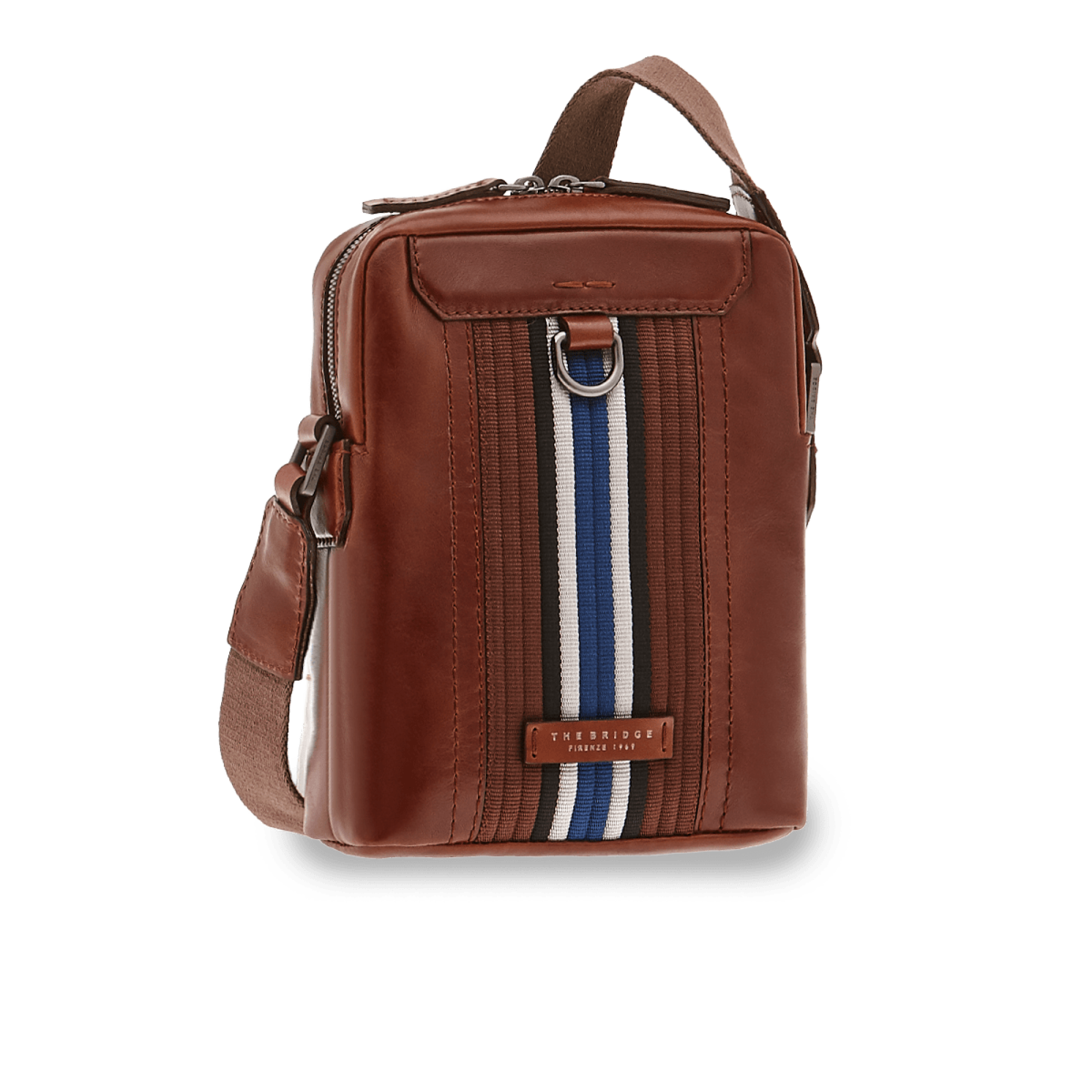 The Bridge Men's Shoulder Bag Marrone/rutenio Scuro 0549094N.1A
