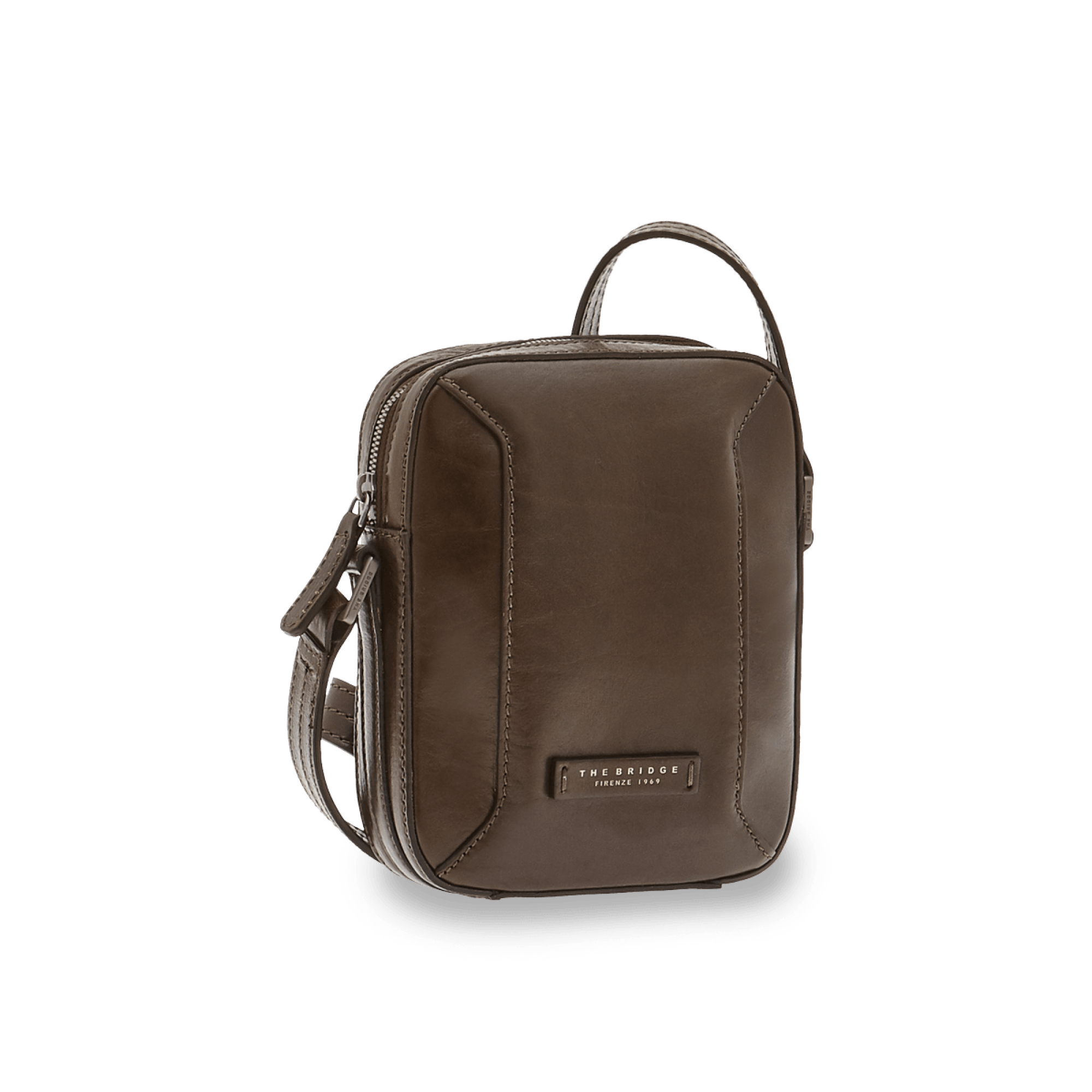 The Bridge Men's Shoulder Bag Verde Militare/rutenio Scuro 05530901.G3