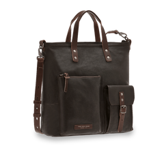 The Bridge Briefcase Gray Brown / Dark brown / Dark Ruthenium 0617484S