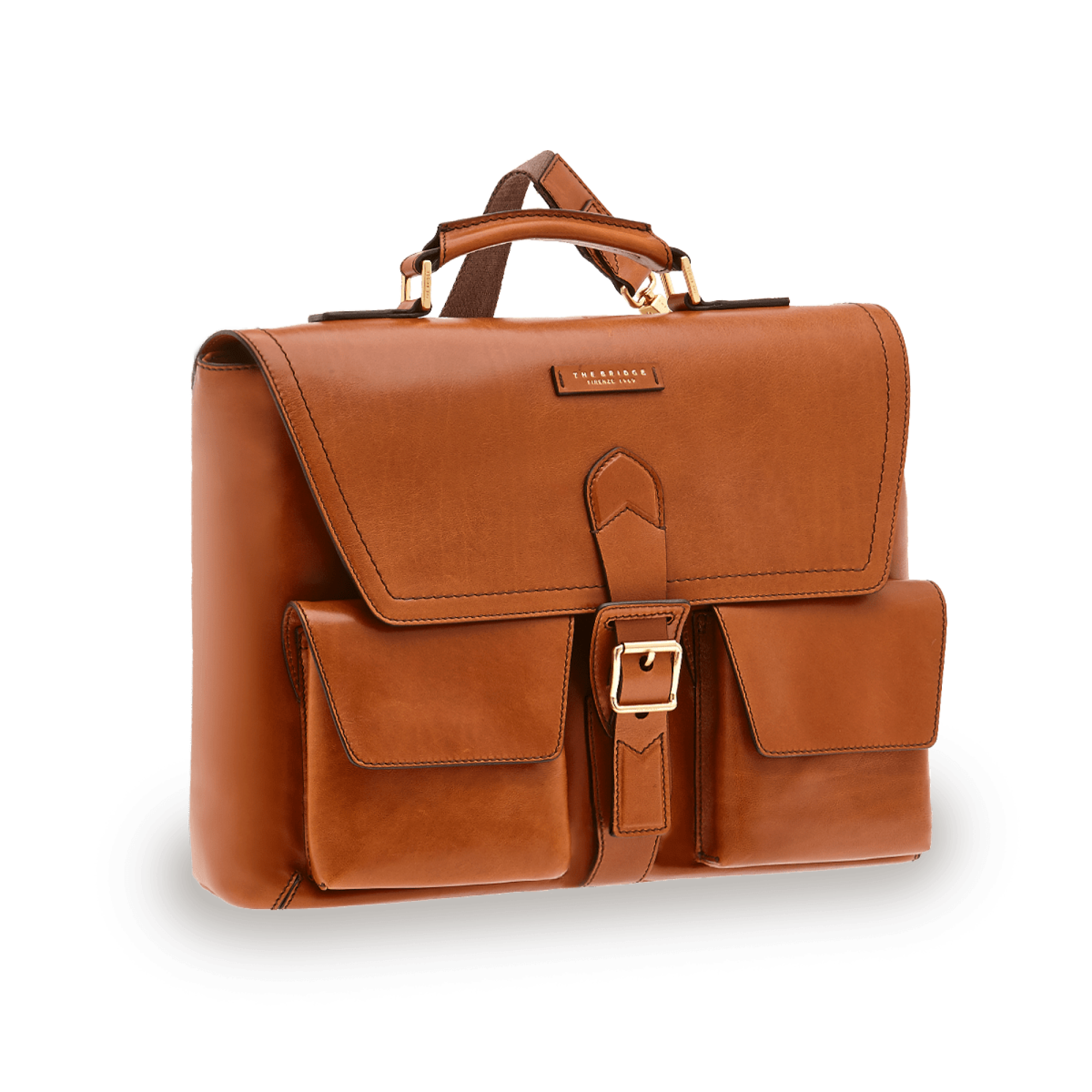 The Bridge Cartella Cognac/oro 0628298A