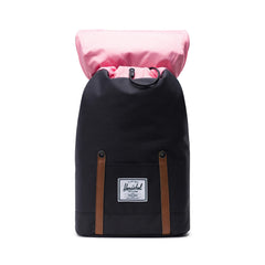 Herschel Retreat Backpack Black/tan Synthetic Leather 66419038600001 10066-00001-OS zaino herschel