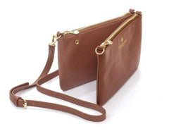 Borsa doppia a tracolla Spalding&Bros Tiffany Cuoio 173777U205