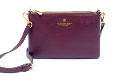Borsa doppia a tracolla Spalding&Bros Tiffany Bordeaux 173777U511
