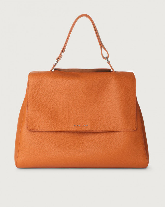 Orciani BT1979SOF-NES Borsa A Spalla Grande Sveva Soft In Pelle Con Tracolla Nespola