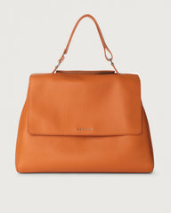 Orciani BT1979SOF-NES Borsa A Spalla Grande Sveva Soft In Pelle Con Tracolla Nespola