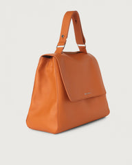 Orciani BT1979SOF-NES Borsa A Spalla Grande Sveva Soft In Pelle Con Tracolla Nespola