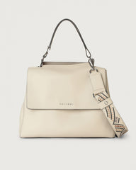 Orciani BT2006MDL-LAT Borsa Sveva Media Madlen In Pelle Con Tracolla Latte