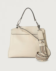 Orciani BT2006MDL-LAT Borsa Sveva Media Madlen In Pelle Con Tracolla Latte