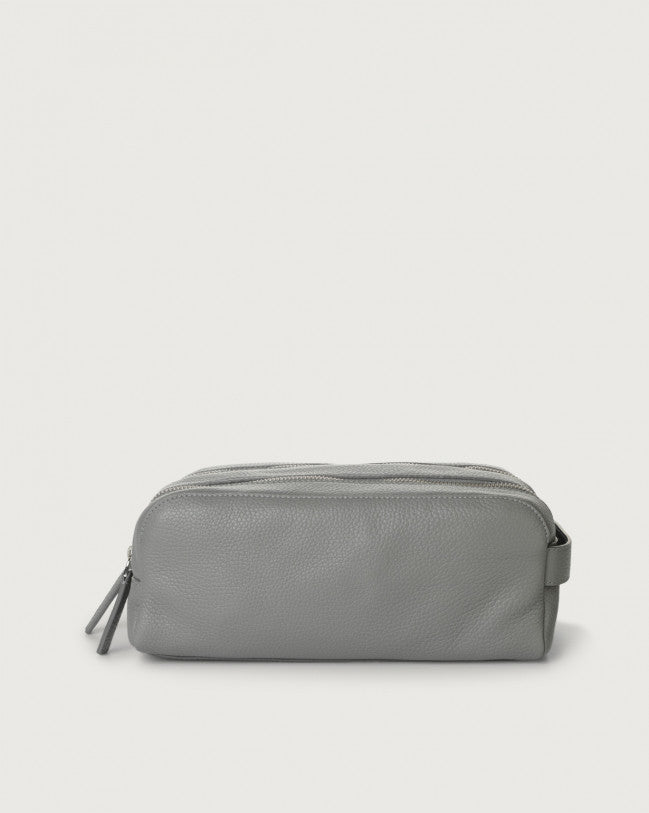 Orciani P00727MIC-PIE Beauty Case Micron In Pelle Pietra