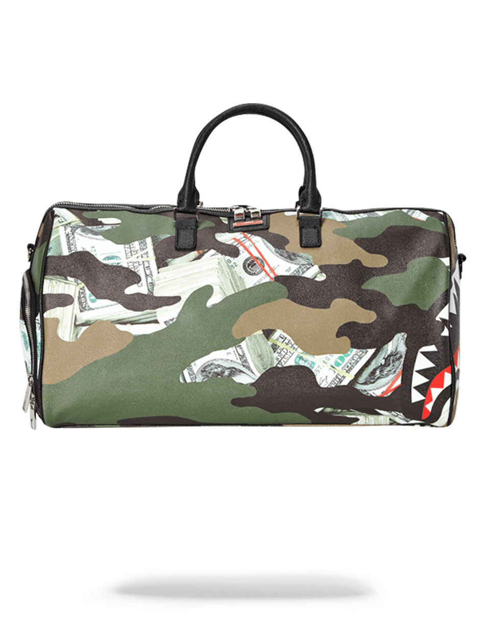 Sprayground Camo Money Shark Duffle 910D2546NSZ – De Santis