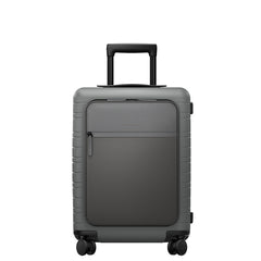 Horizn studios bagaglio a mano M5 smart CON TASCA FRONTALE e sistema per il caricamento dei dispositivi in viaggio quartz grey LG217231803CH0160401