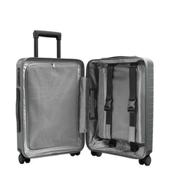 Horizn studios bagaglio a mano M5 smart CON TASCA FRONTALE e sistema per il caricamento dei dispositivi in viaggio quartz grey LG217231803CH0160401