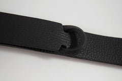 Orciani cintura nobuckle in pelle NERO NB0039